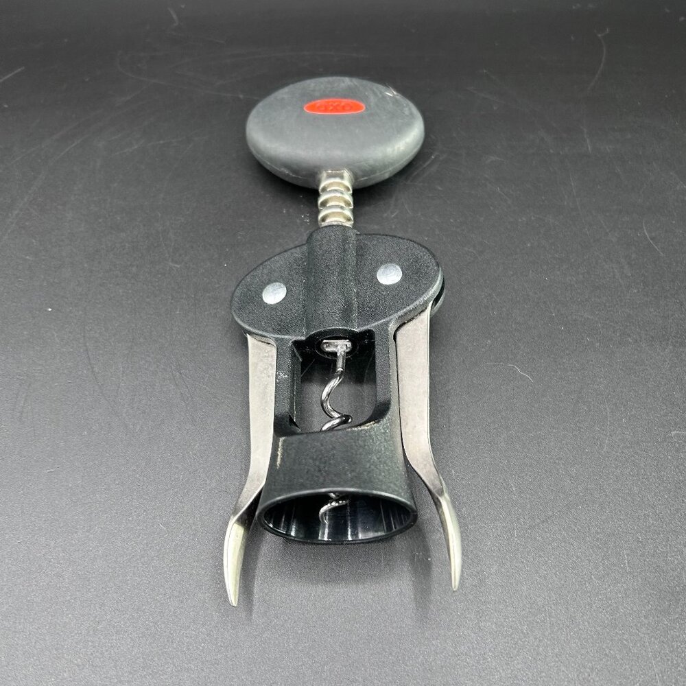OXO Wine Opener Key Winged Corkscrew Bottle Opener Bartender Barware Tool Black